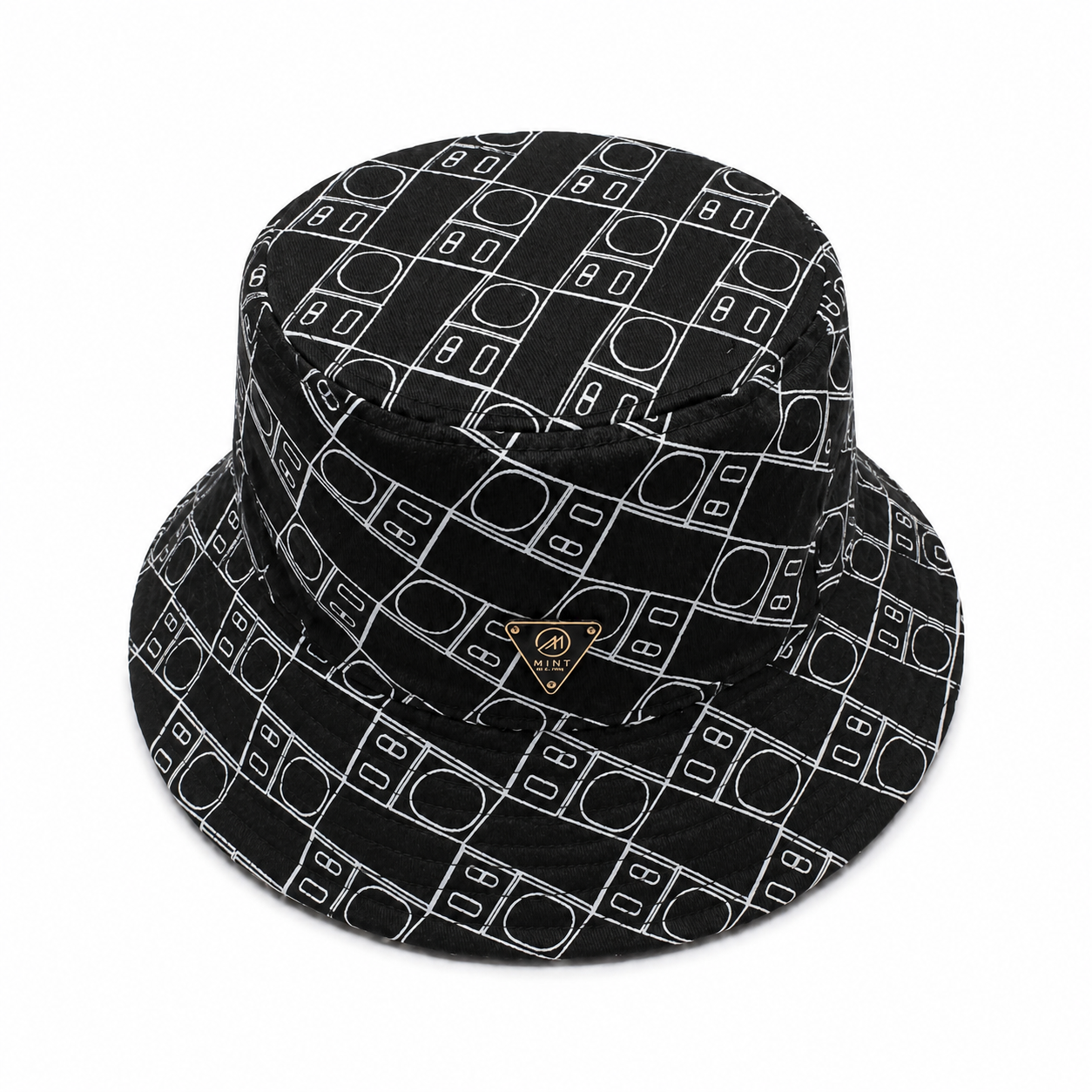 Scale Bucket Hat In Black