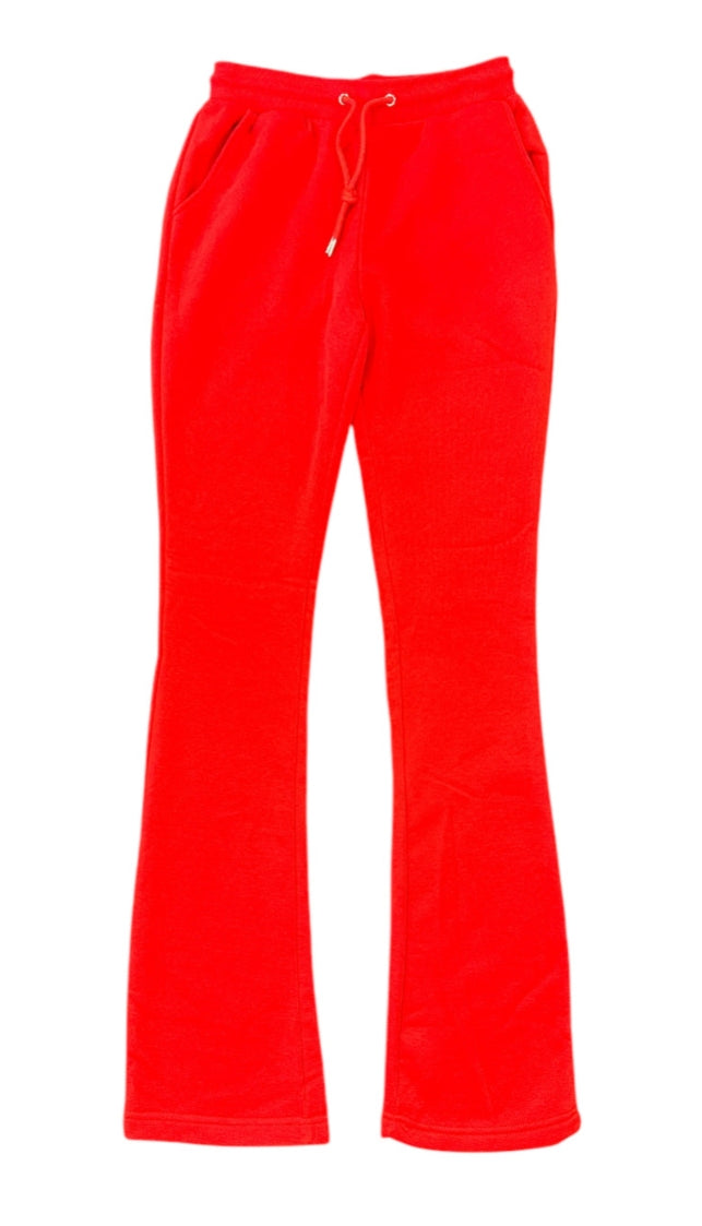 Men's Stacked Sweatpants in Red