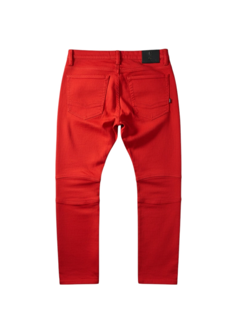 Men's Biker Denim Prado in Red