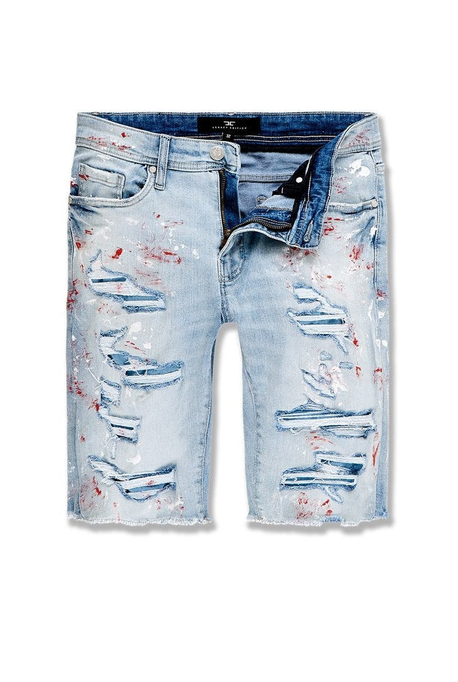 Men's Denim Shorts Vengeance in Industrial Ice Blue