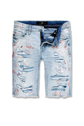 Men's Denim Shorts Vengeance in Industrial Ice Blue