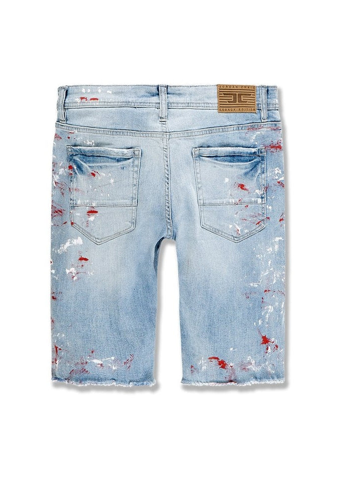 Men's Denim Shorts Vengeance in Industrial Ice Blue