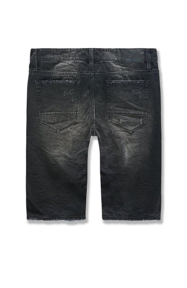 Men's Twill Denim Shorts Belmar in Wash Black