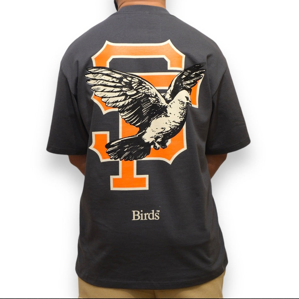 Ultra-Premium Oversized S/S Box T-Shirt in Charcoal