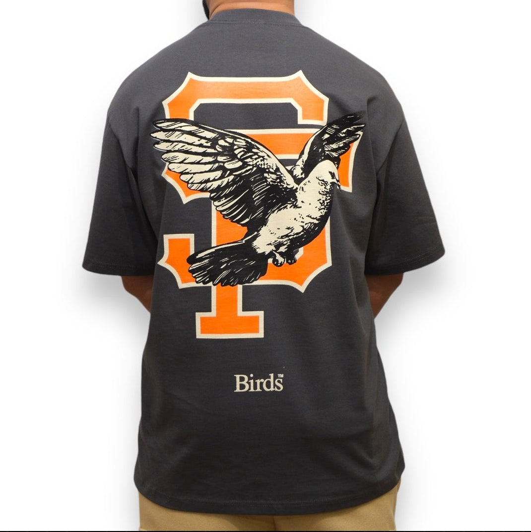 Ultra-Premium Oversized S/S Box T-Shirt in Charcoal