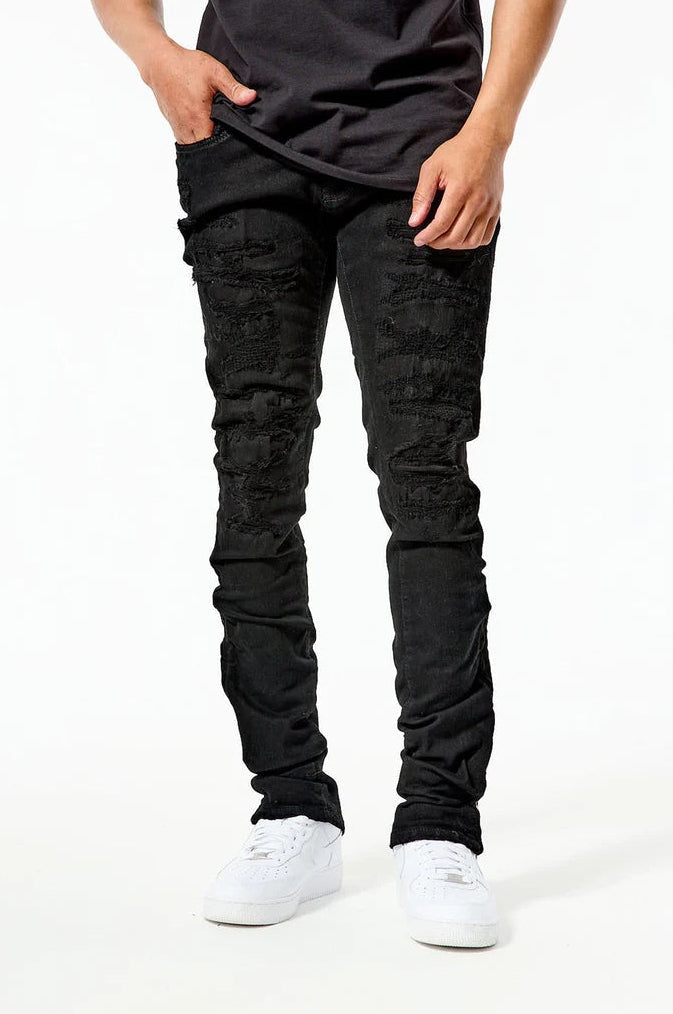 Men's Stacked Denim Pinnacle in Black