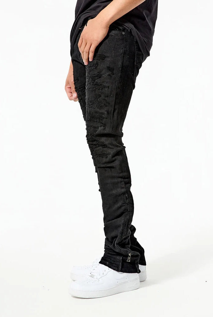 Men's Stacked Denim Pinnacle in Black