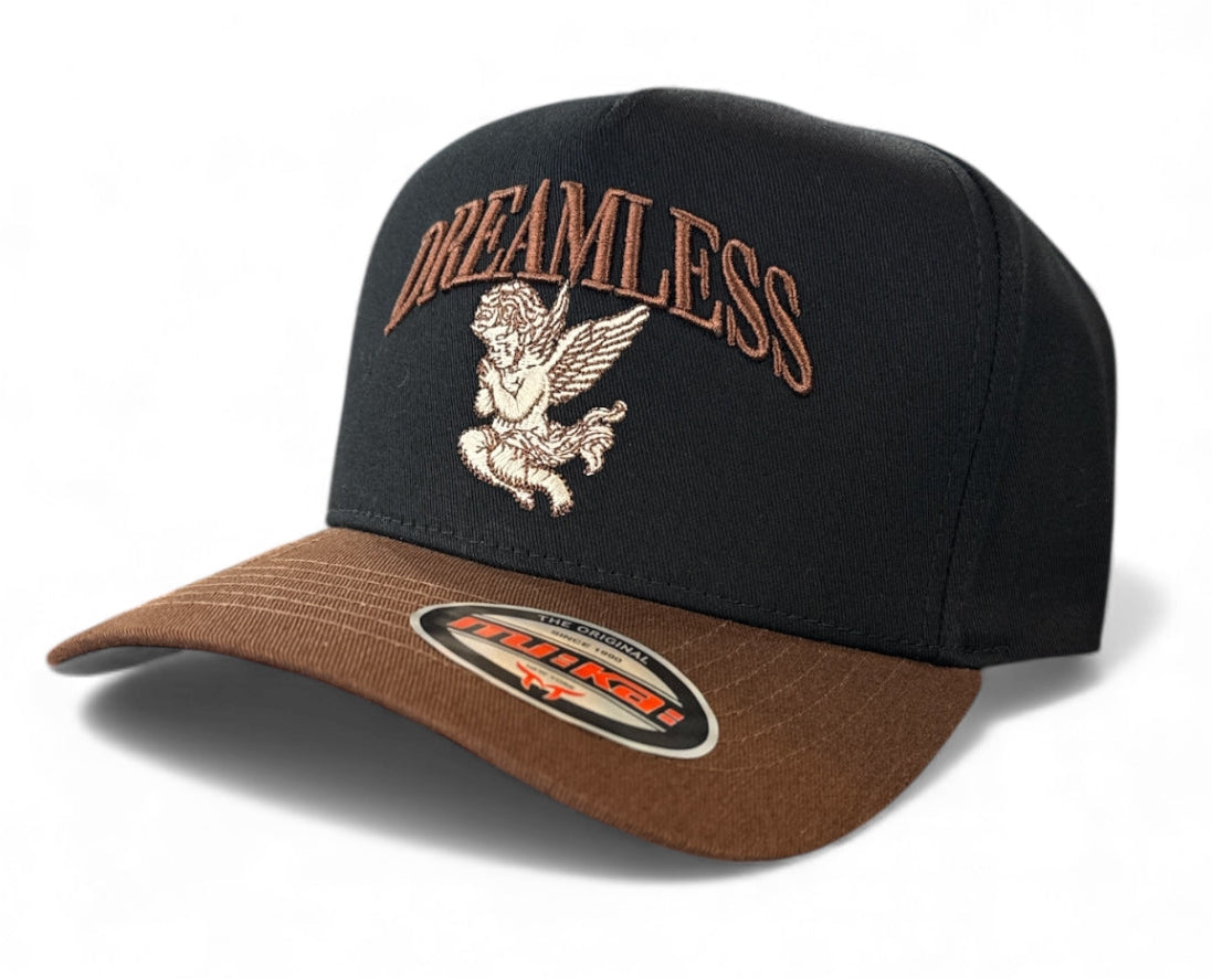 Men's Snapback Hat Dreamless Angel in Black/Brown