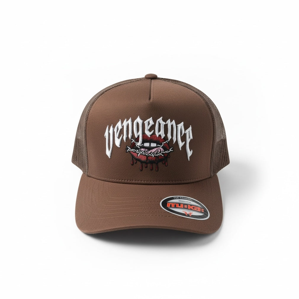Men's Trucker Hat Vengeance in Brown
