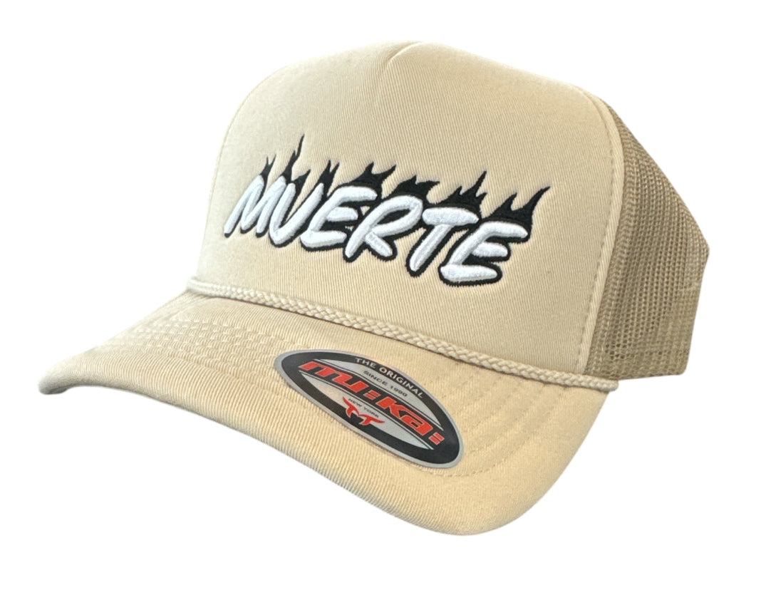 Trucker Hat Muerte in Oatmeal