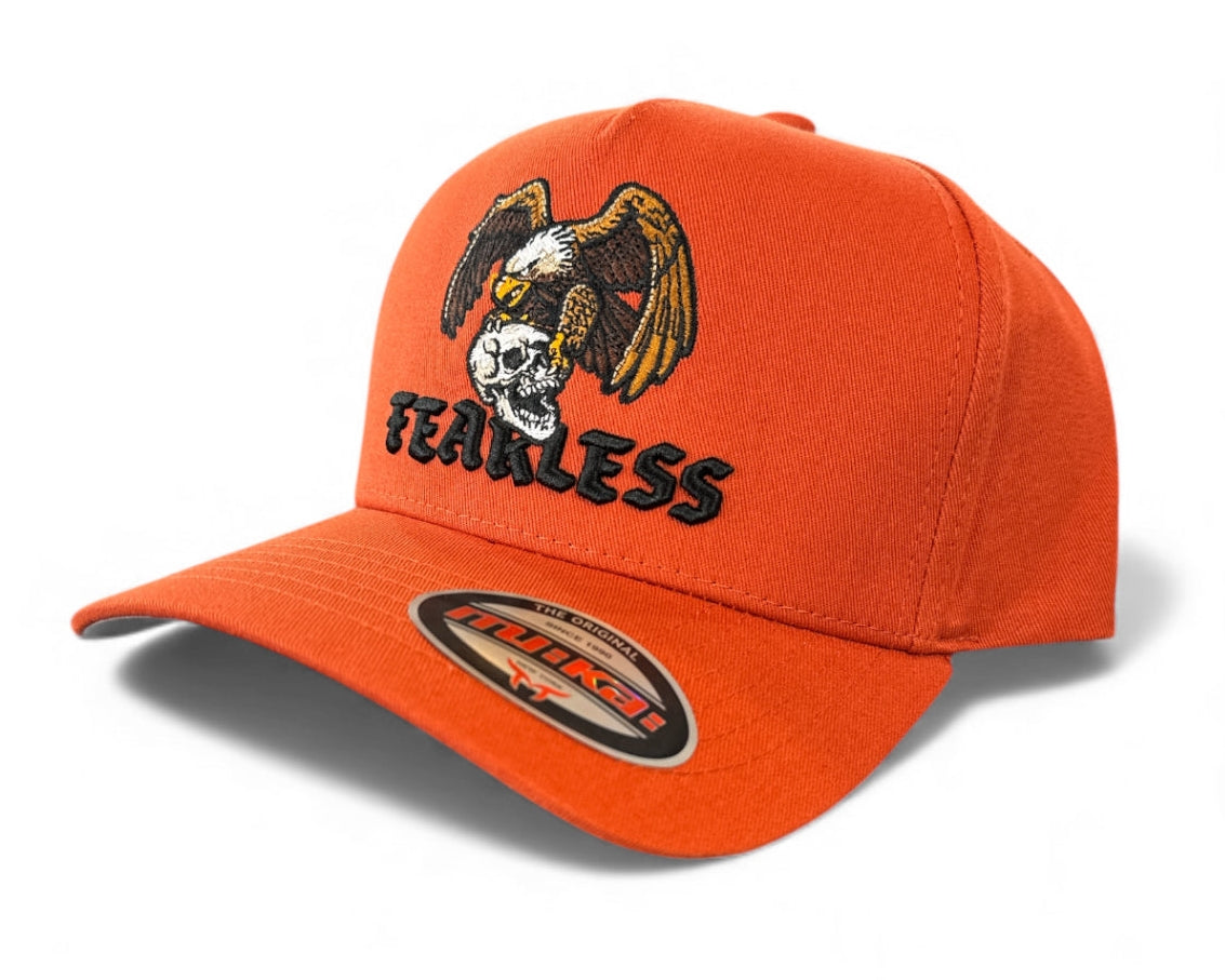 Men's Snapback Hat Fearless Eagle in Orange