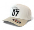 Snapback Hat Grindin 24/7 in White/Light Grey