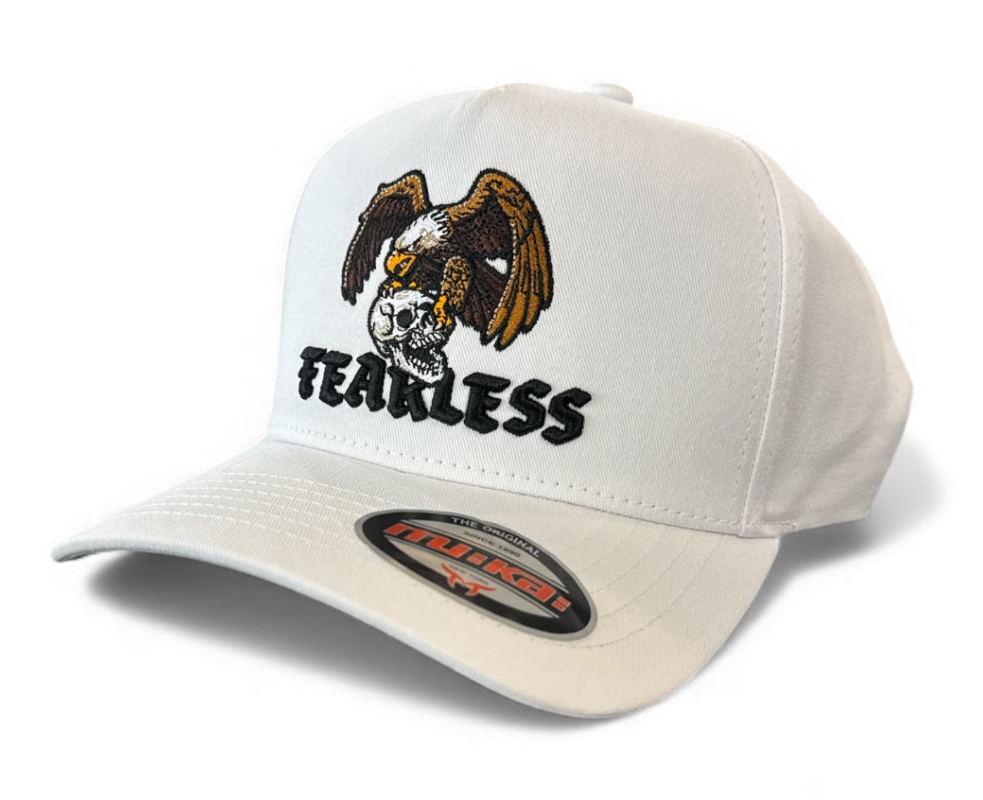 Men's Snapback Hat Fearless Eagle in White