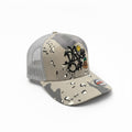 Trucker Hat No Days Off in Gray Desert Camo