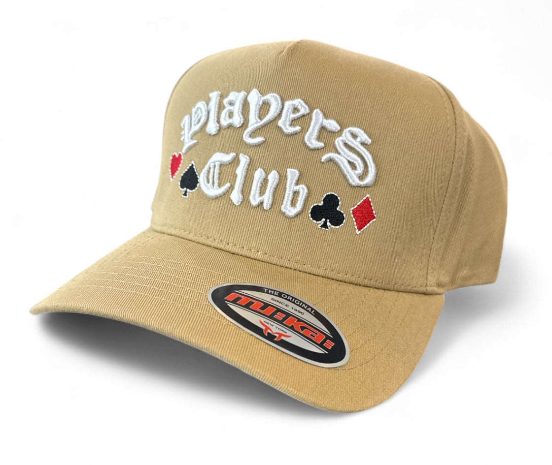 Snapback Hat Players Club in Khaki