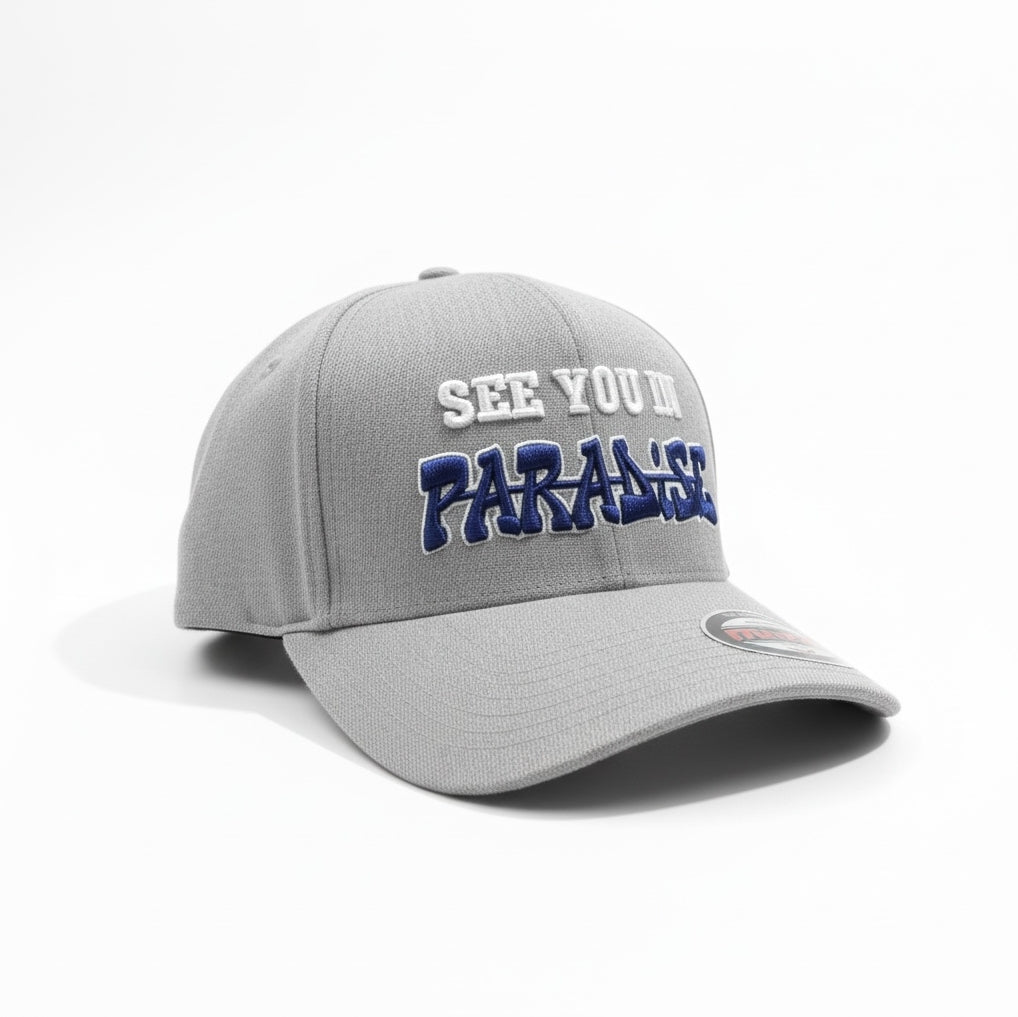 Snapback Hat See You in Paradise in Heather Grey