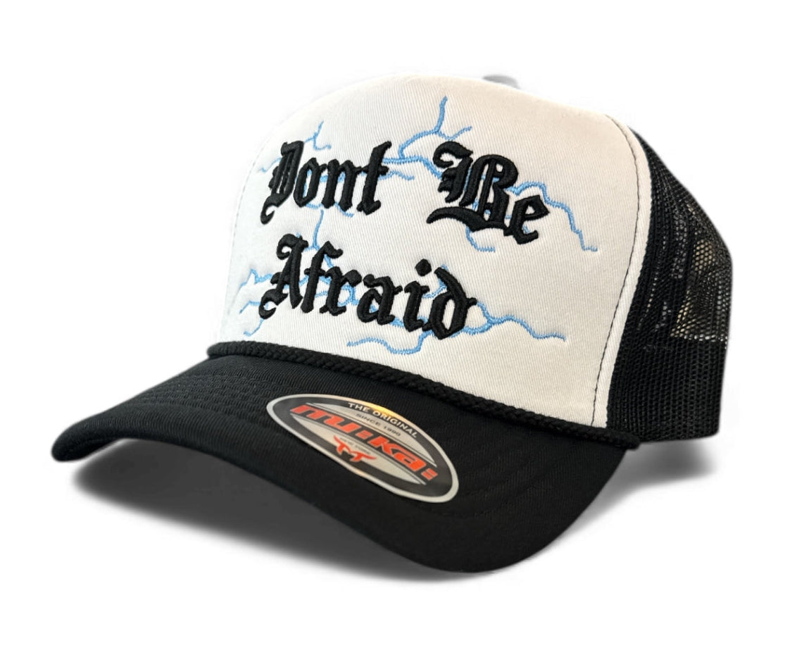 Trucker Hat Don’t Be Afraid in Black