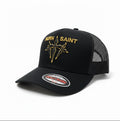 Trucker Hat Born Saint in Black