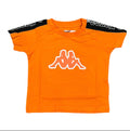 Kids Logo Tape Davirec T_Shirt in Orange