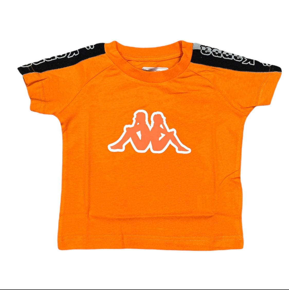 Kids Logo Tape Davirec T_Shirt in Orange
