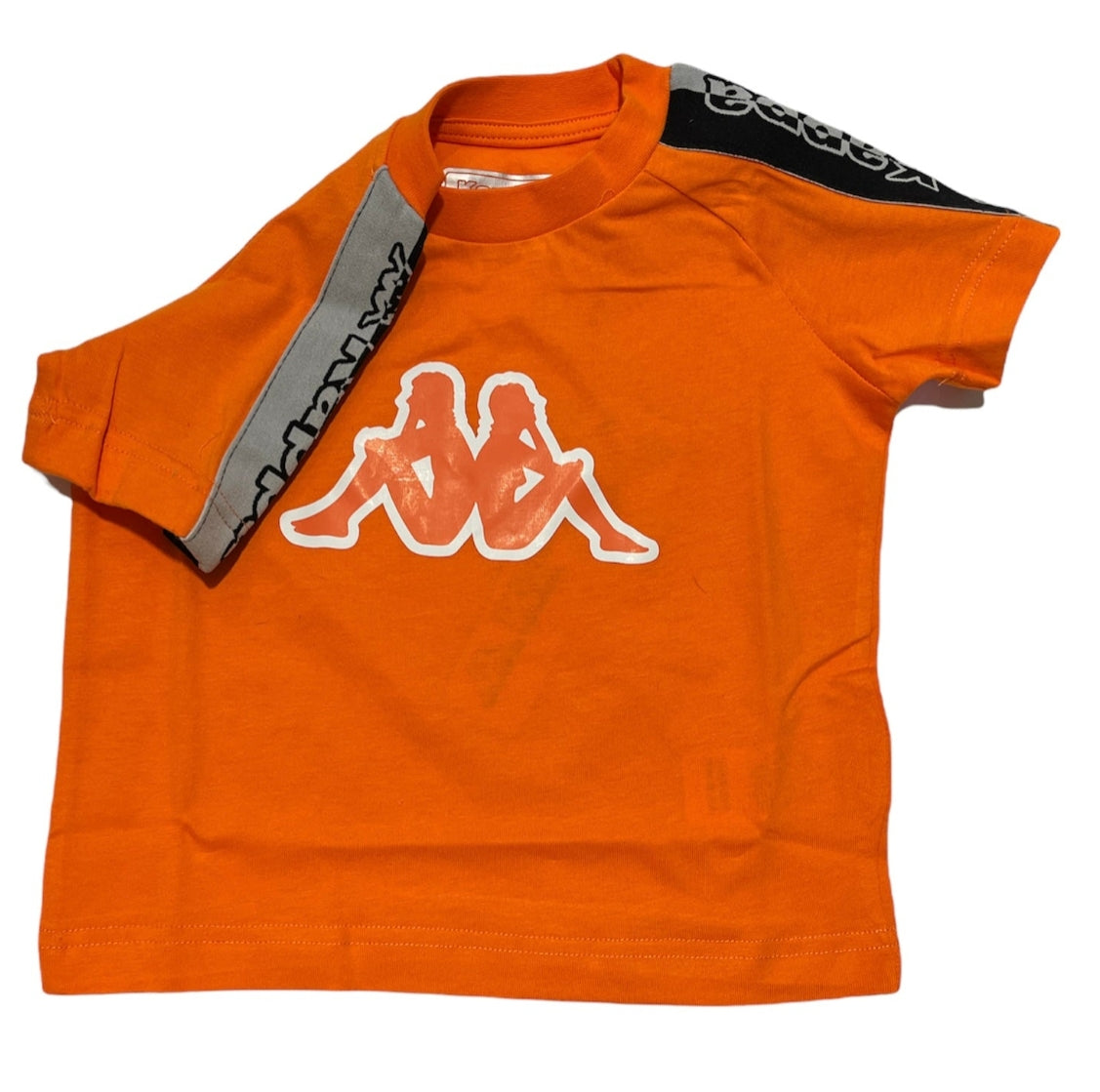 Kids Logo Tape Davirec T_Shirt in Orange