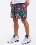 Men's Fire Drip Board Shorts