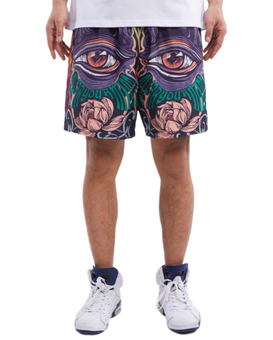 Men's Fire Drip Board Shorts