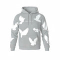 Men's Bird Gang Hoodie in Heather Grey