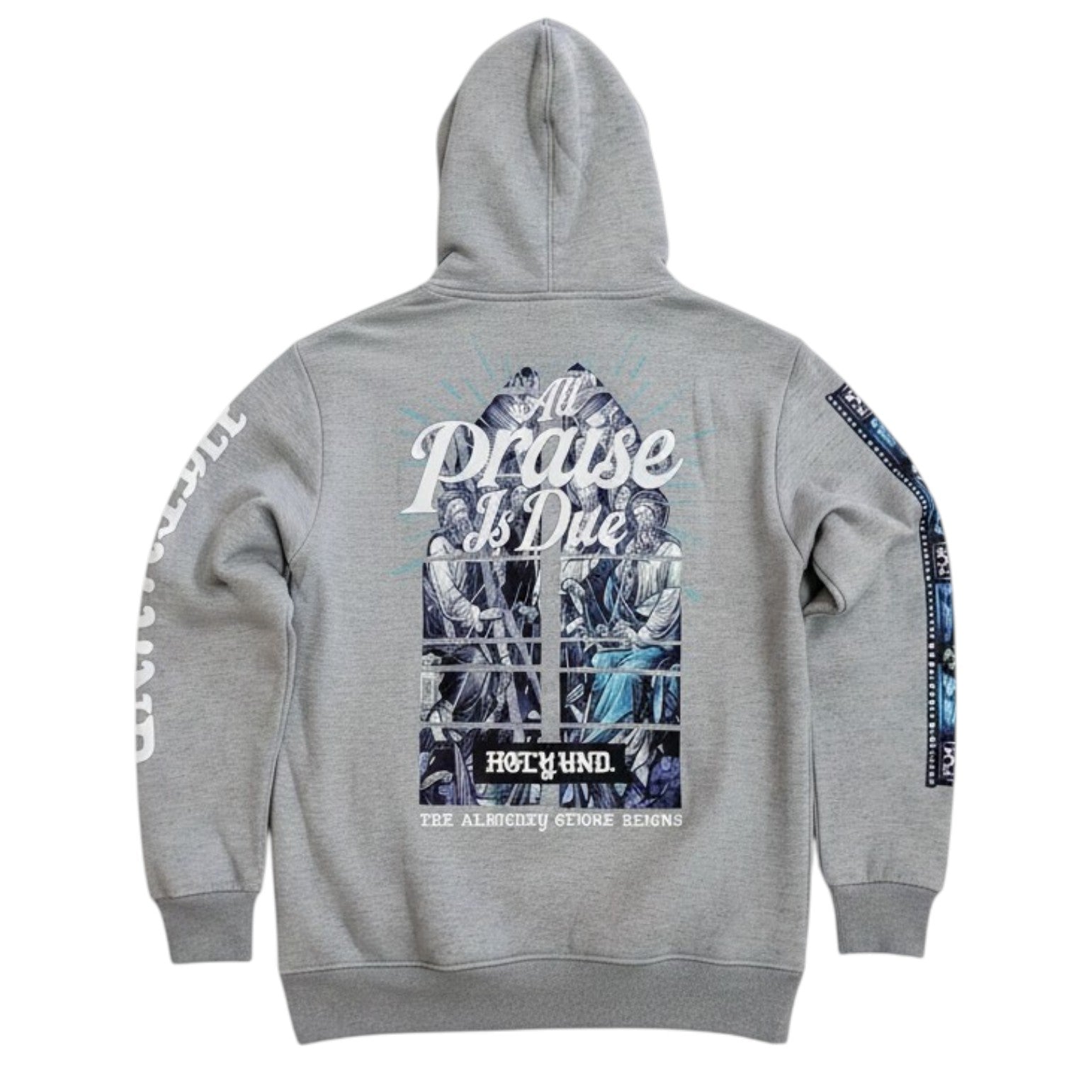 Men's All Praise Is Due Hoodie in Gray