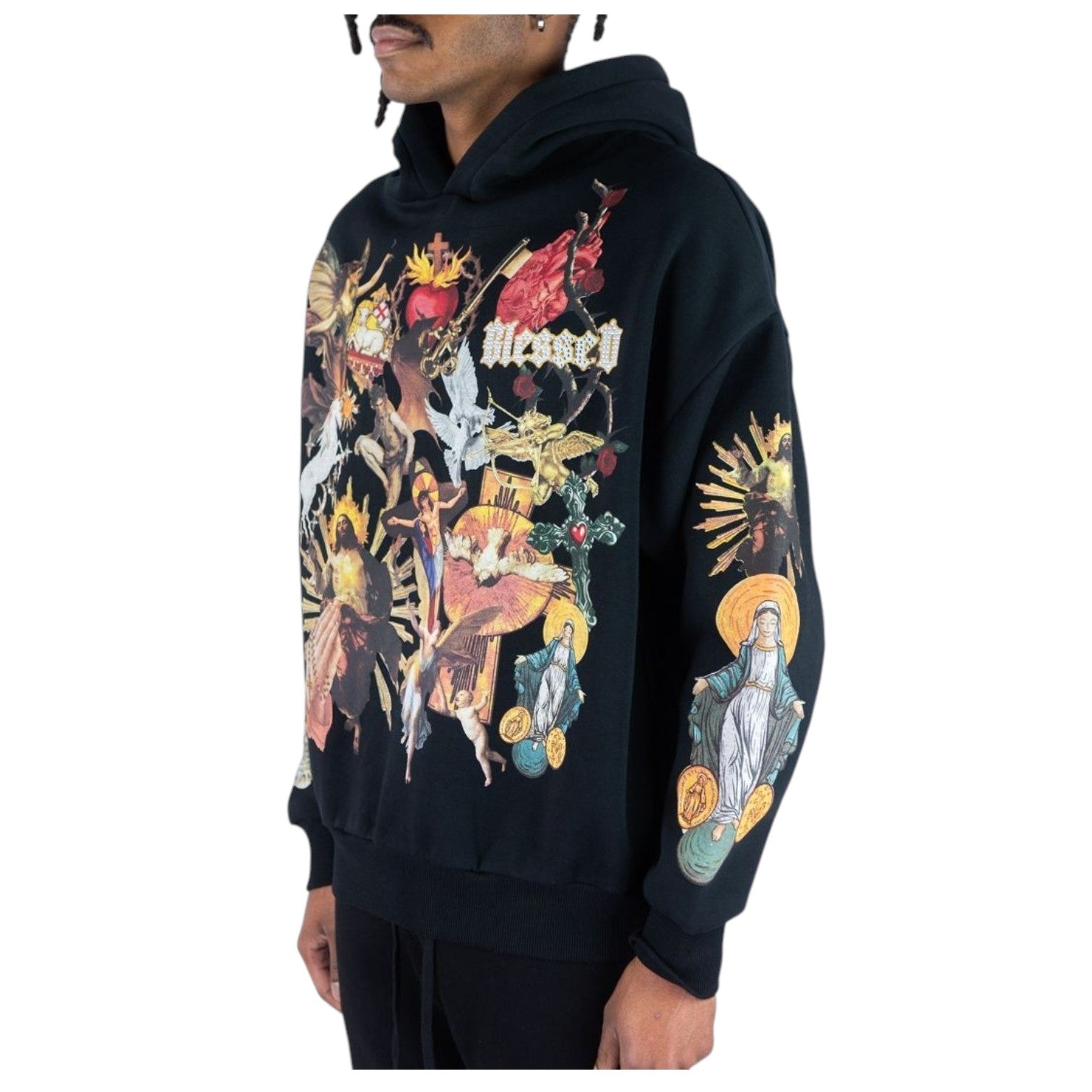 Men's Blessed Relics Hoodie in Black