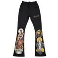 Men's Blessed Relics Sweatpants Stacked Joggers in Black