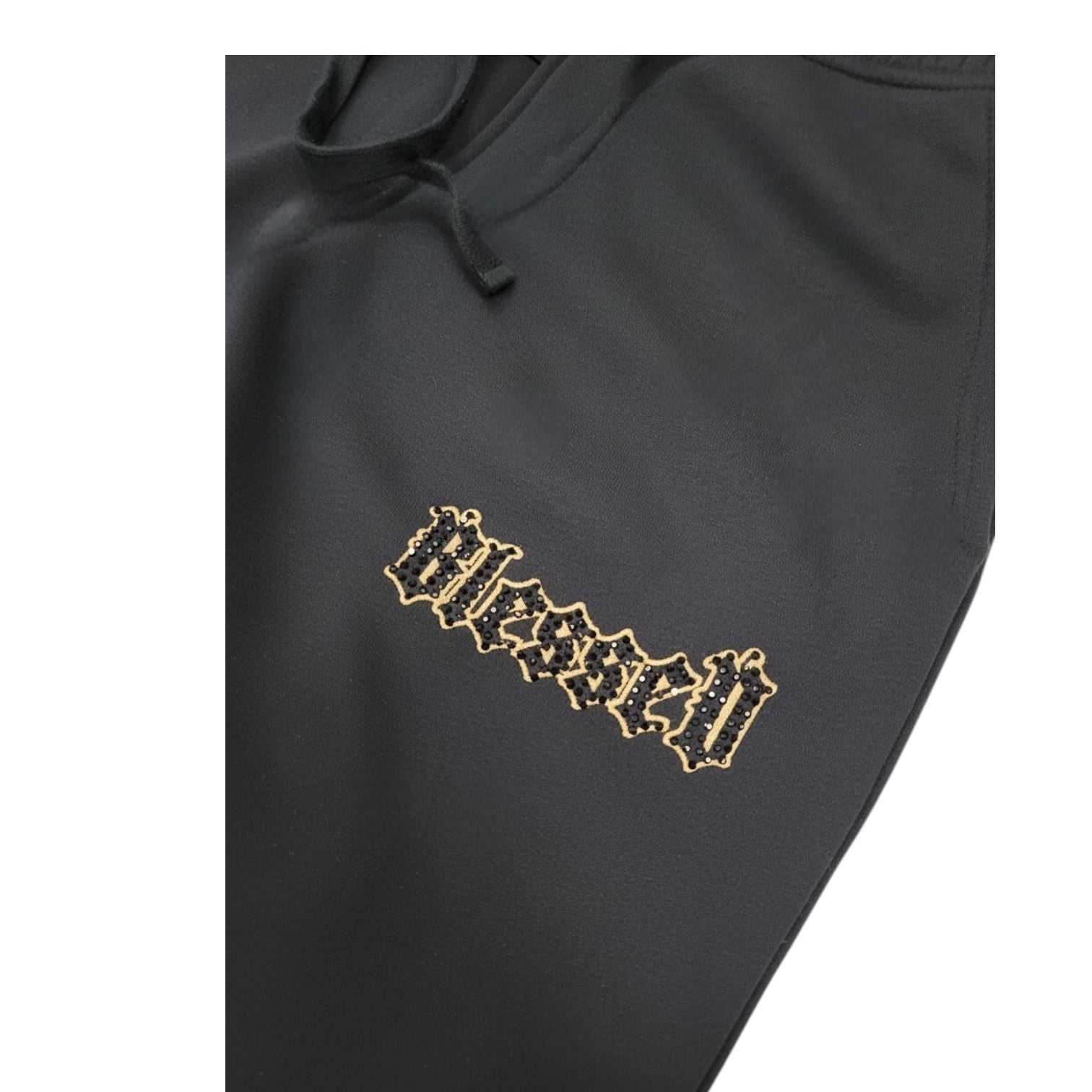 Men's Blessed Relics Sweatpants Stacked Joggers in Black