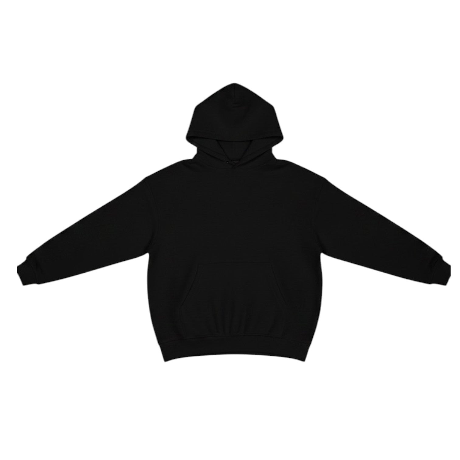 Men's Essential Plain Hoodie in Black