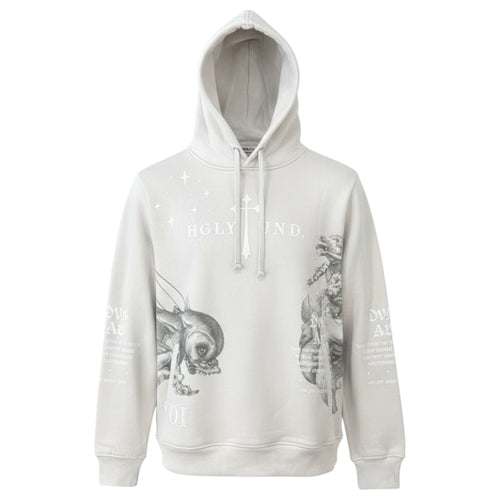 Highly Undrtd Men's Divine Aura Hoodie in Cloud UF5603
