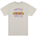 Gray t-shirt with 'Stay Cool Runner's Club' text and graphics on a white background