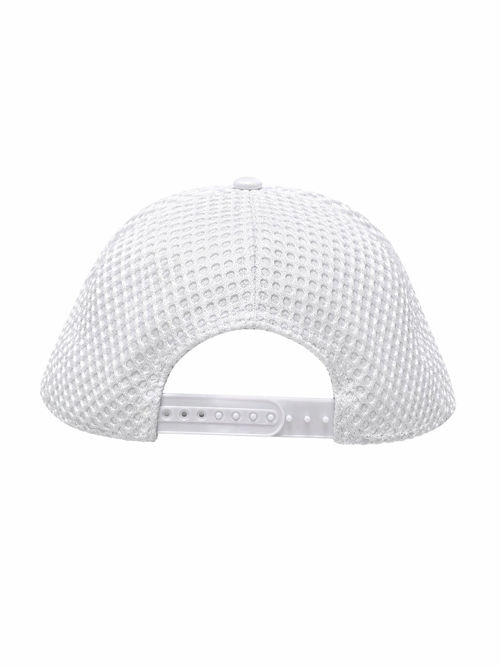 White textured baseball cap on a white background