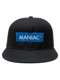 6 Panel Snap Back Hat Maniac Blue Cap