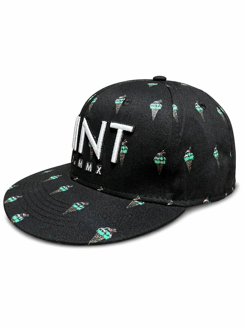 6 Panel Strap Back Hat Ice Cream design