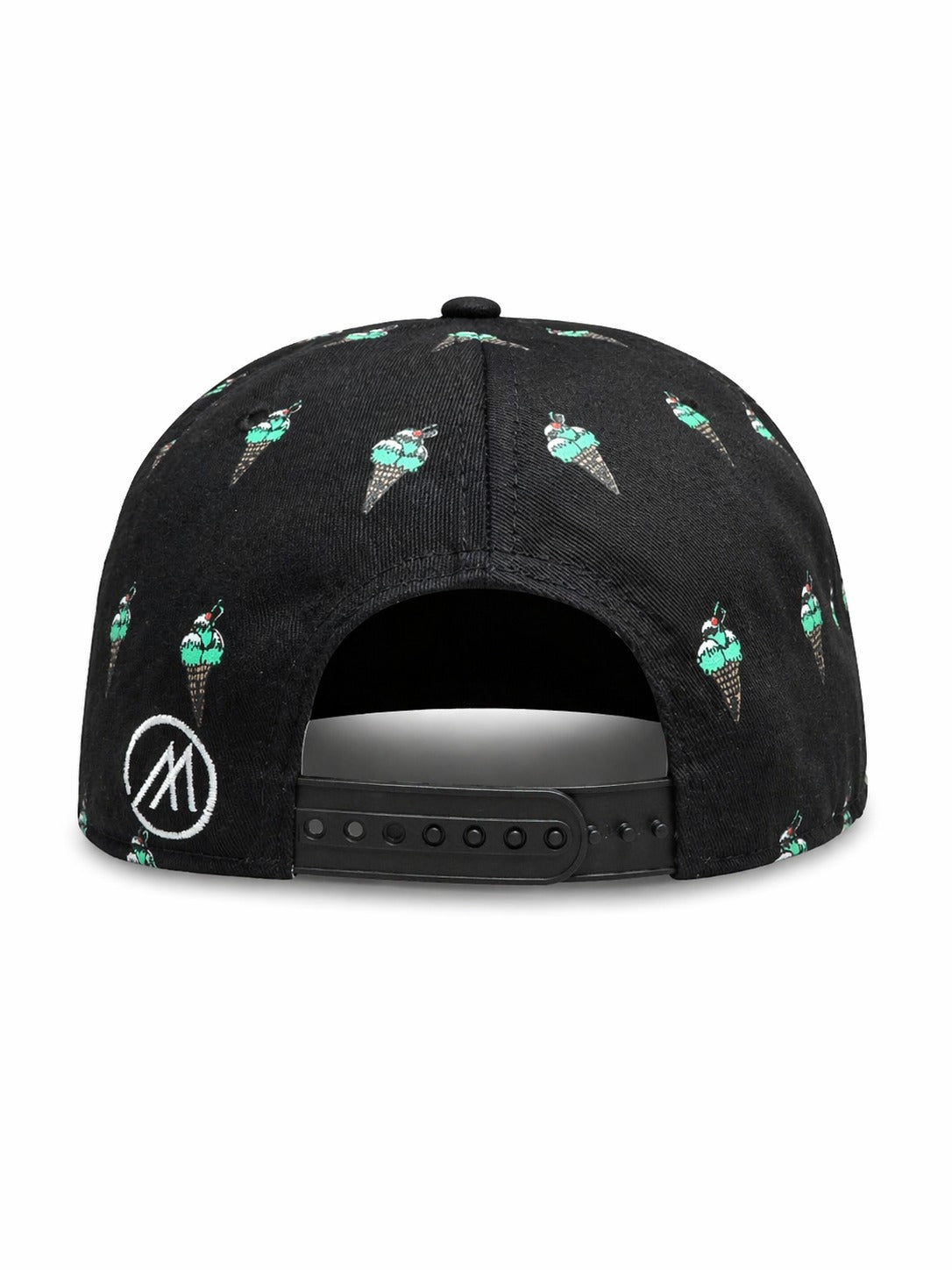 6 Panel Strap Back Hat Ice Cream design