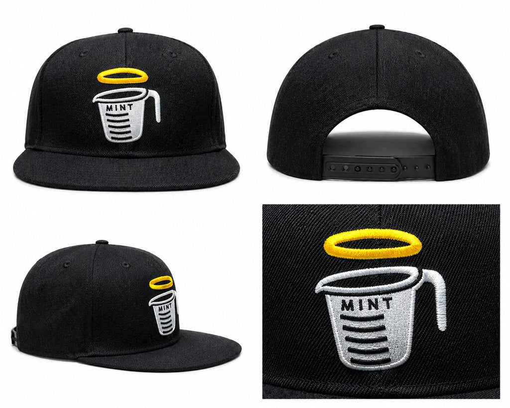 6 Panel Snap Back Hat Cup Design Cap