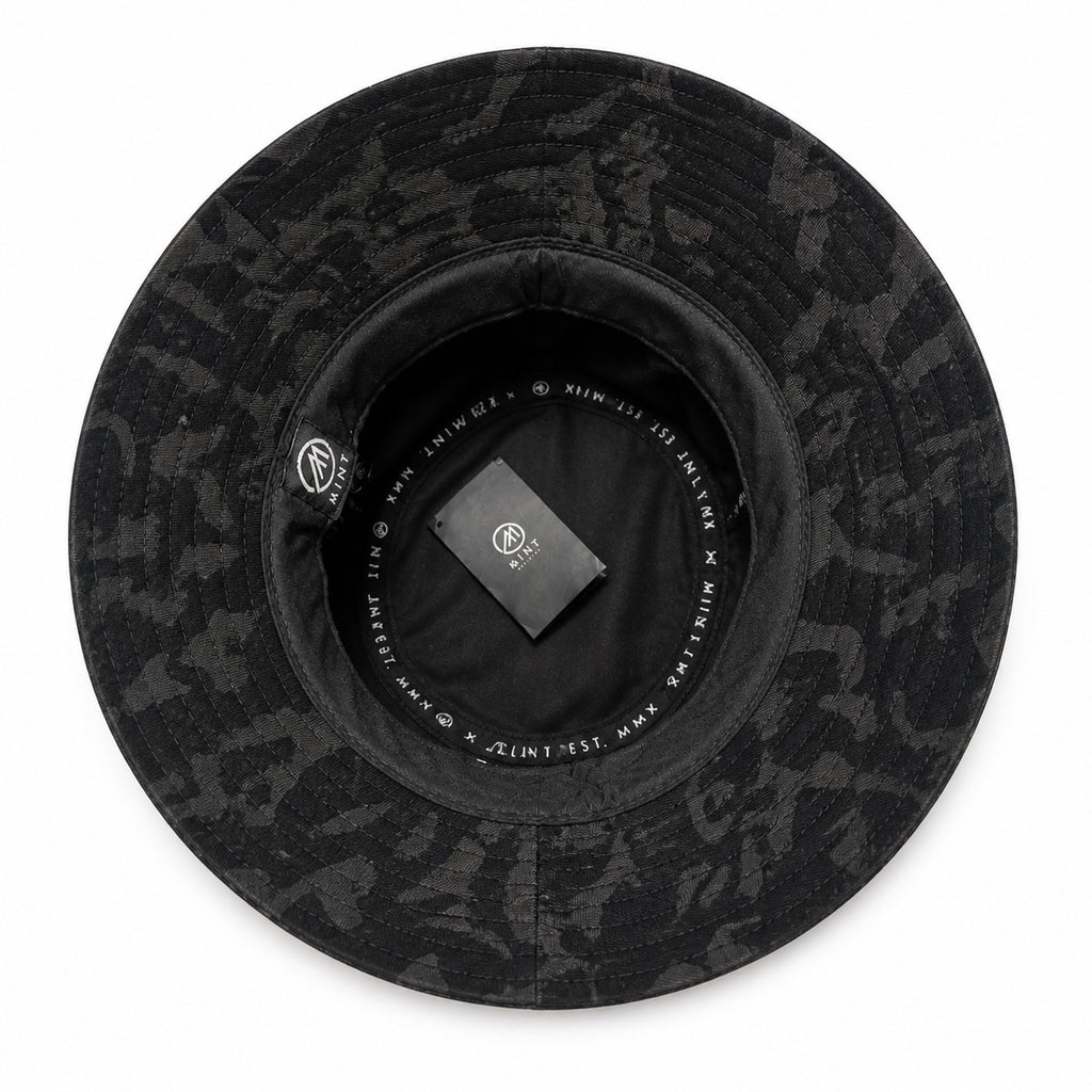 Camo Bucket Hat In Gray