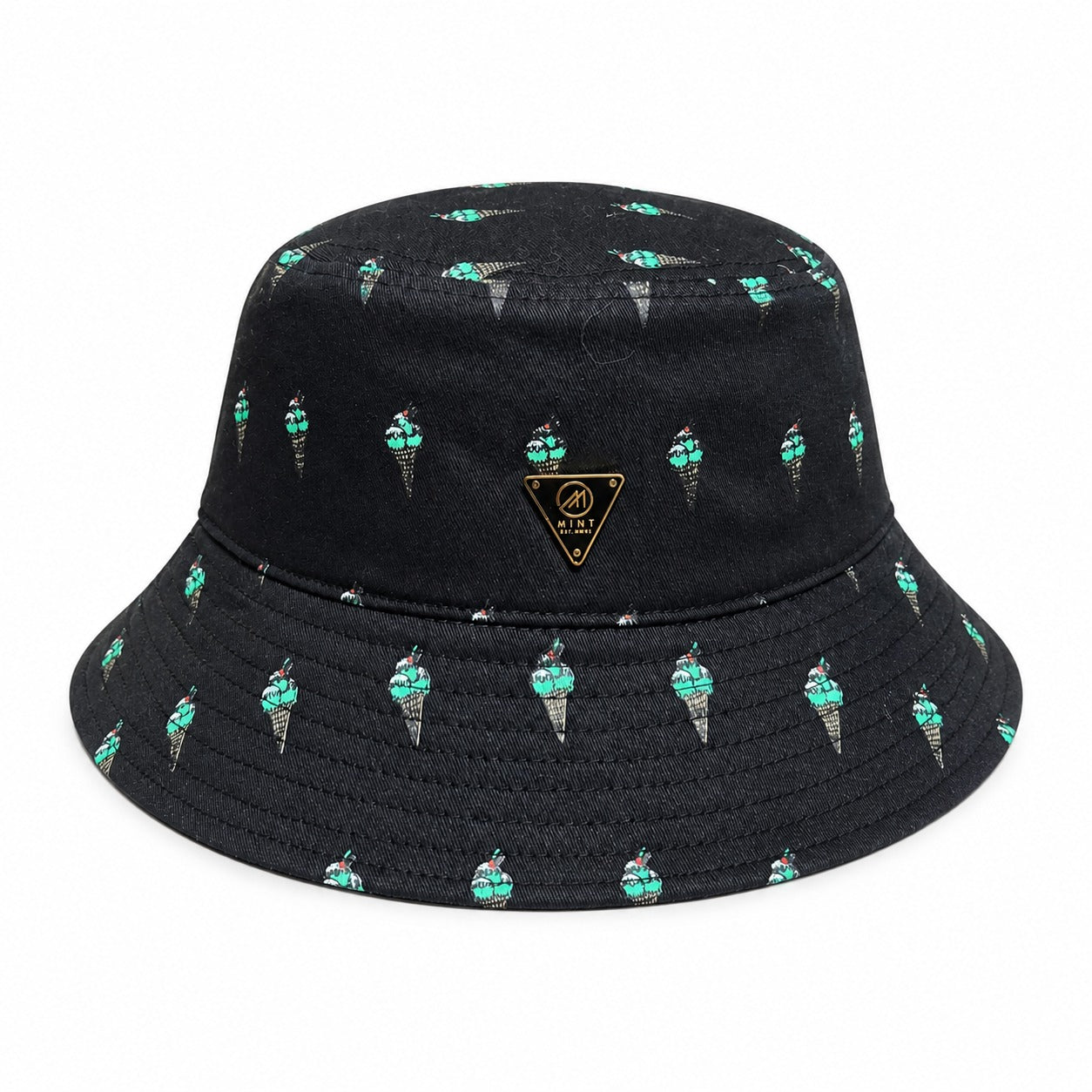 Ice Cream Bucket Hat In Black