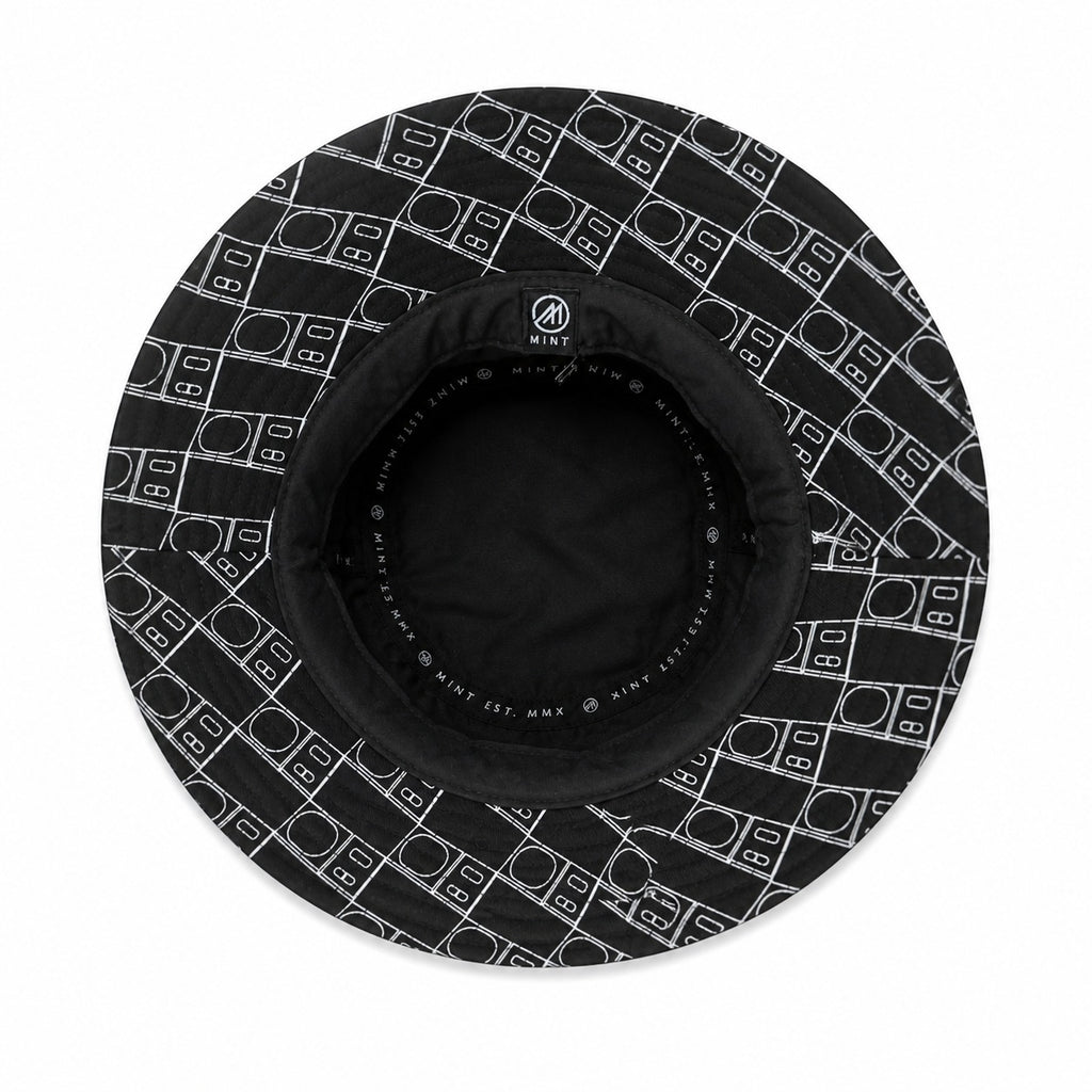 Scale Bucket Hat In Black