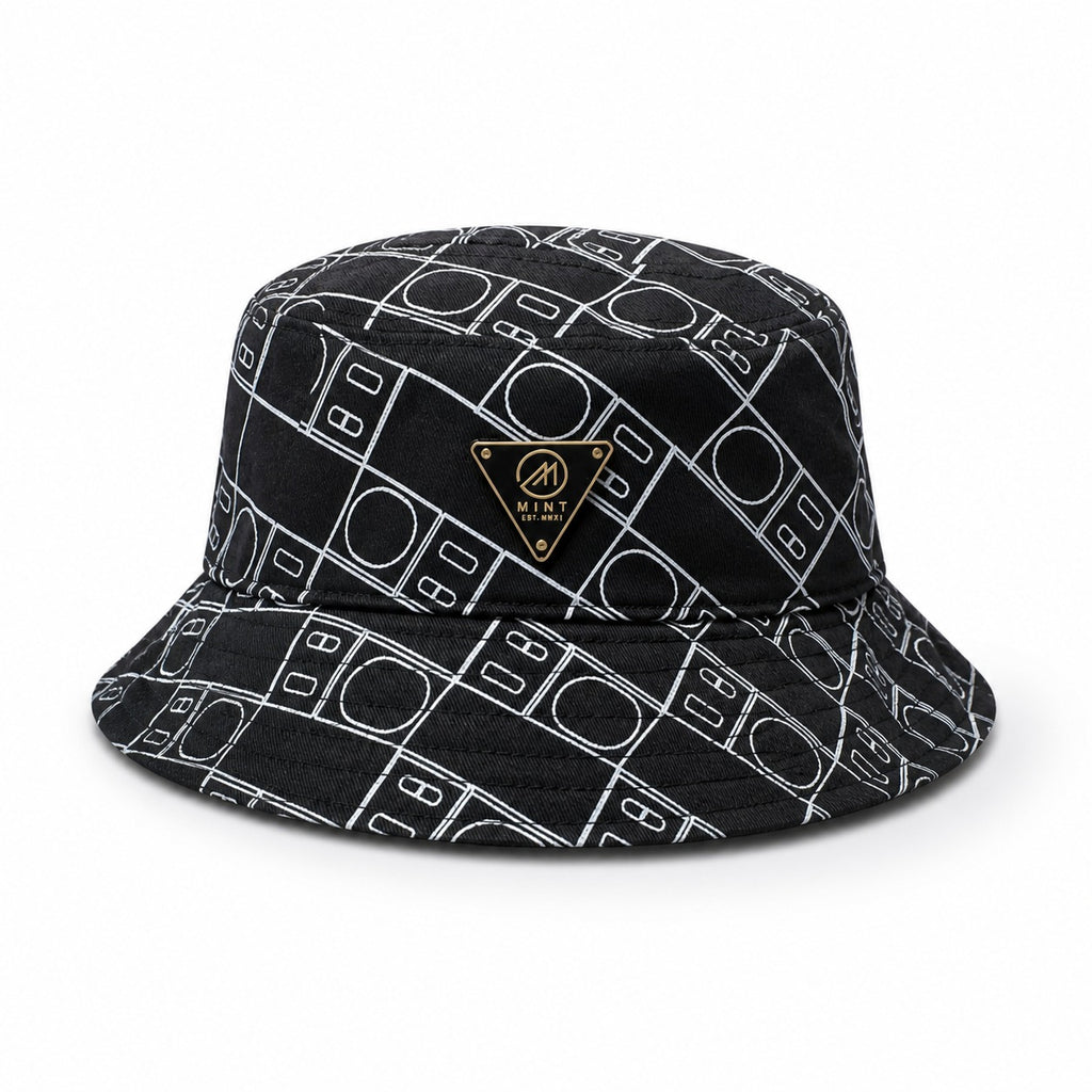 Scale Bucket Hat In Black