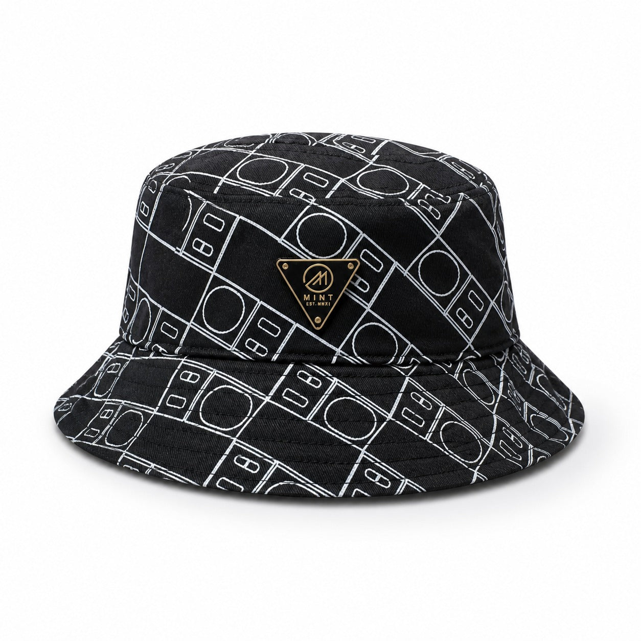 Scale Bucket Hat In Black