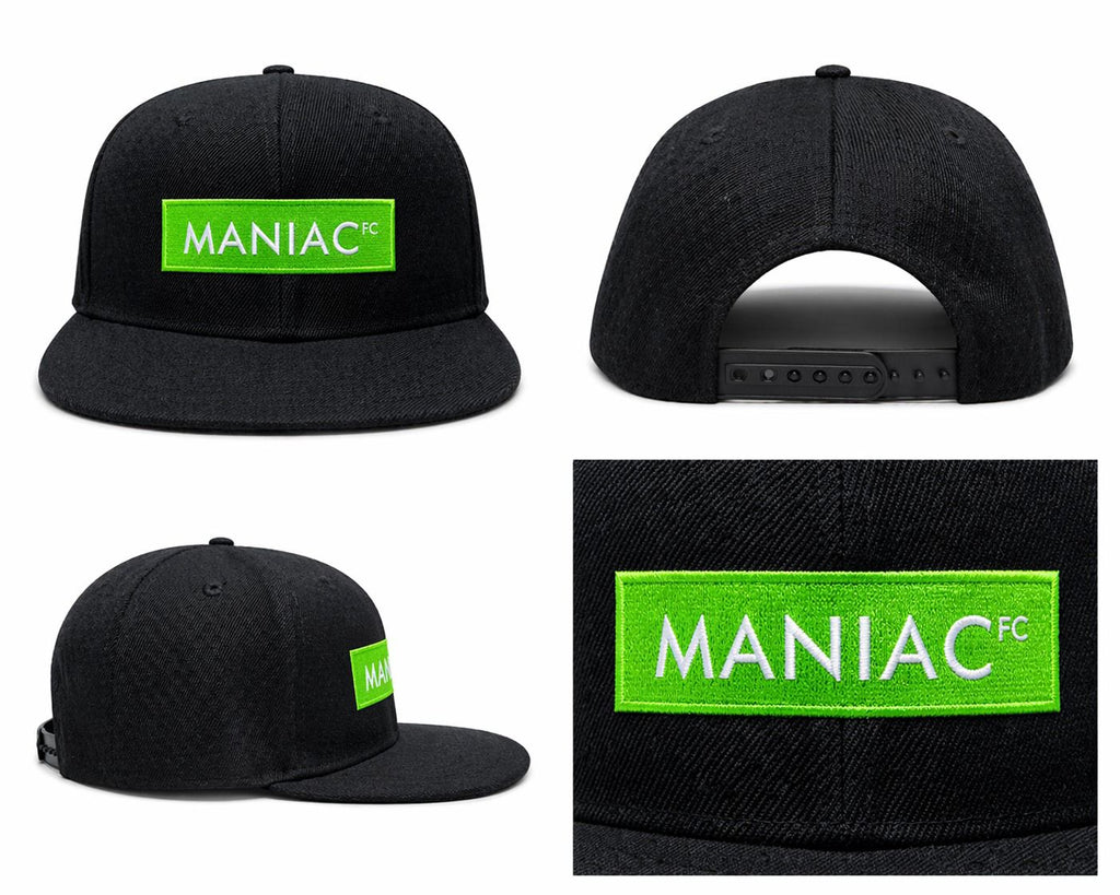 6 Panel Snap Back Hat Maniac Green Cap