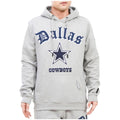Gray hoodie with Dallas Cowboys logo on a white background