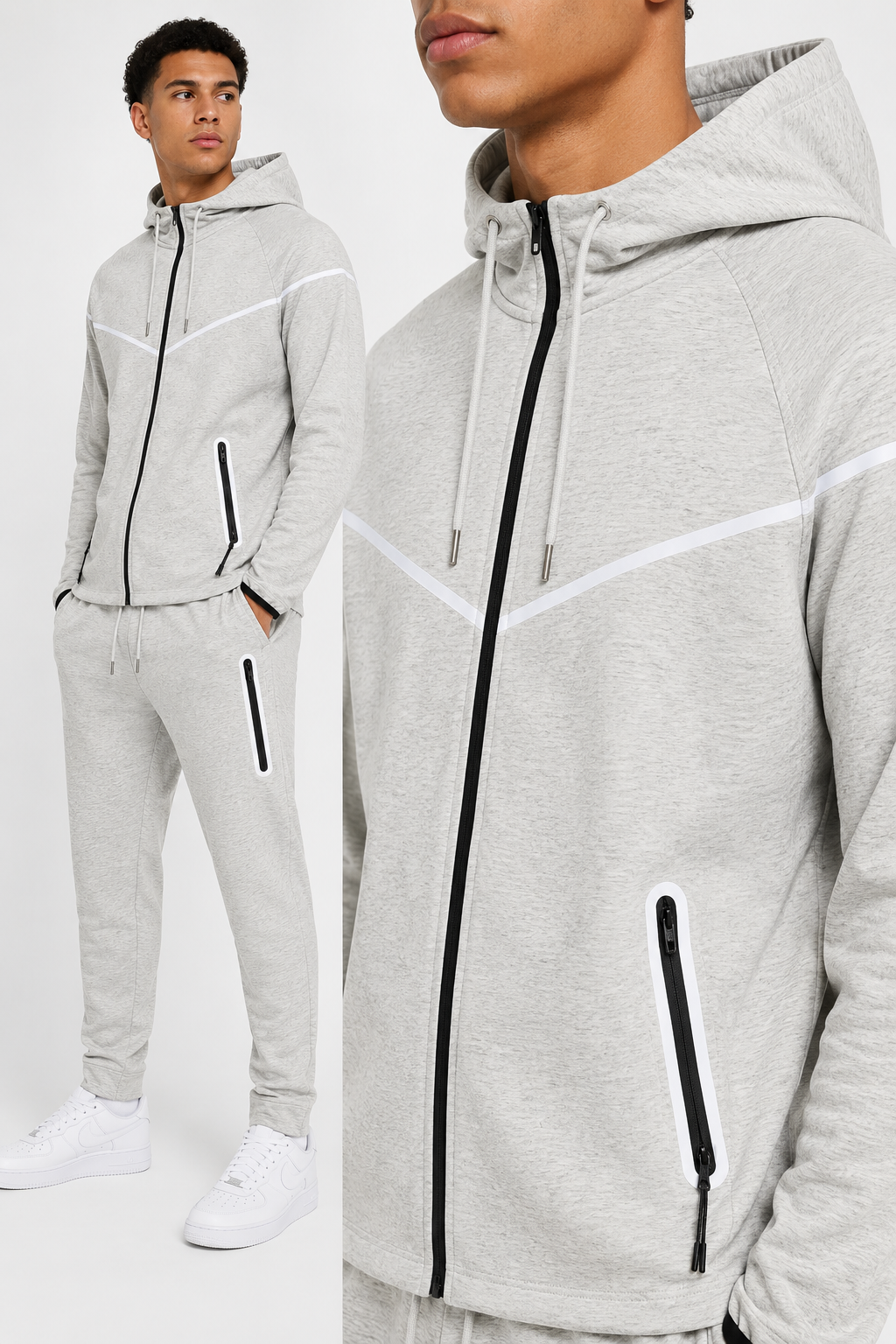 Men's Essential Track Jacket In Gray