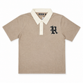 Men's Spartans Washed Polo T-Shirt In Taupe