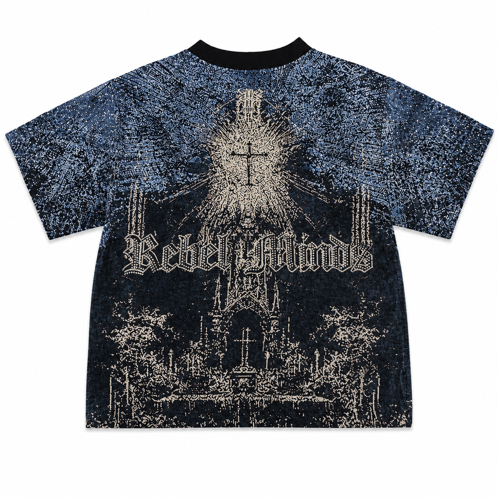 Men's Stand Alone Tapestry T-Shirt In Black